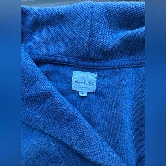 Banana Republic Blue Sweatshirt Top M - Picture 3 of 6